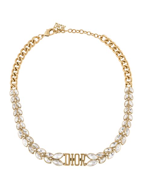 dior crystal choker necklace